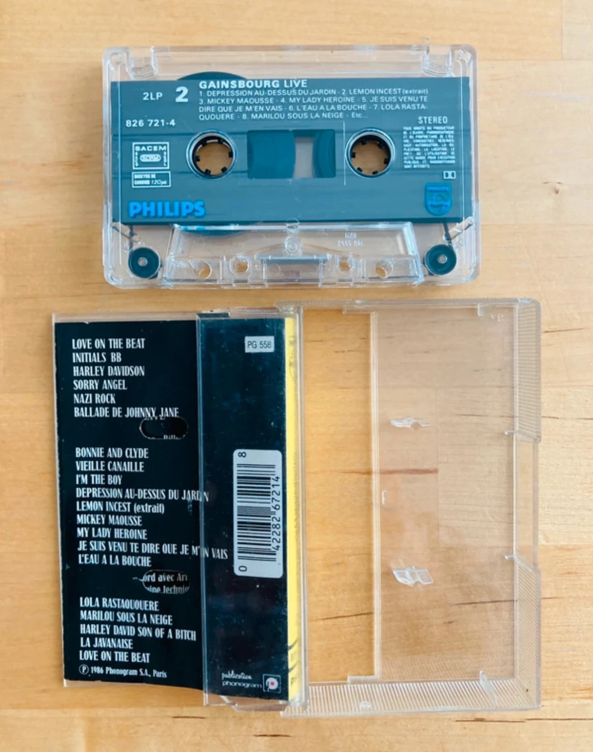 Cassette Serge Gainsbourg Live. – photo 2